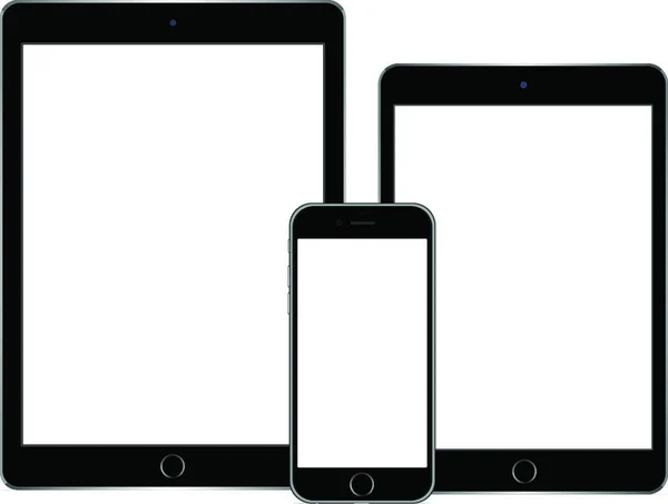 Tablet Und Smartphone Grafische Vektorillustration — Stockvektor