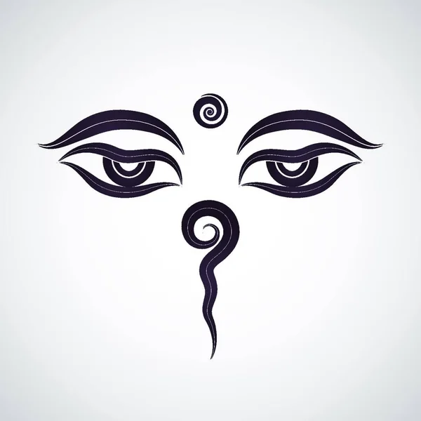 Ілюстрація Очей Будди Непал — стоковий вектор