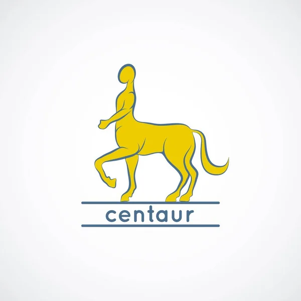 Illustratie Van Centaur Logo Vector — Stockvector