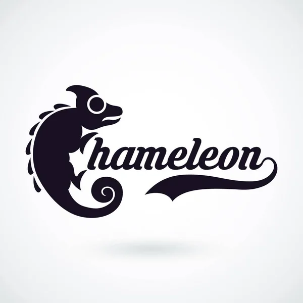 カメレオンのロゴベクトルのイラスト — ストックベクタ