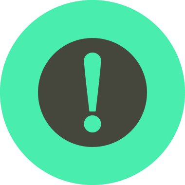 Ünlem simgesi simgesi, web basit illüstrasyonu