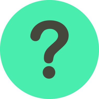 Soru işareti, web basit illüstrasyon