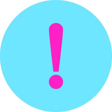 Ünlem simgesi simgesi, web basit illüstrasyonu