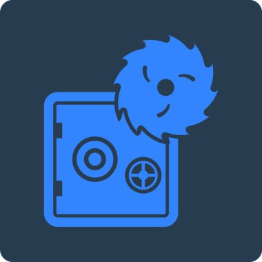 Hackleme hırsızlığı simgesi, vektör çizimi