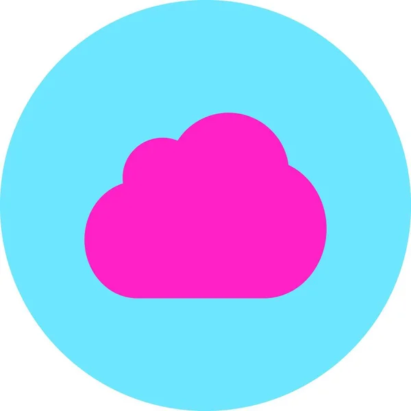 Cloud Web Icon Vector Illustration — Stock Vector