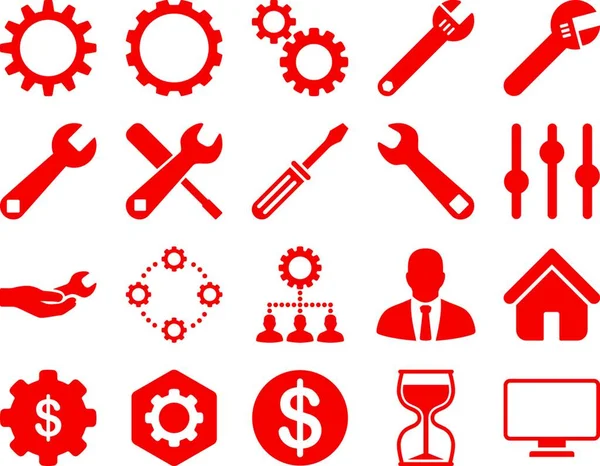 Settings Tools Icons Vector — Stock Vector