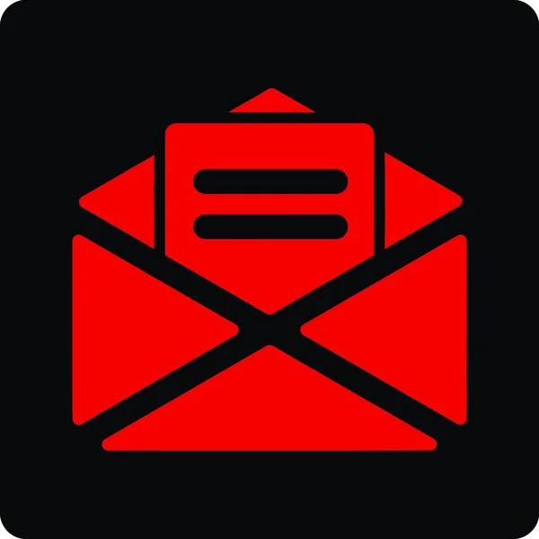 Otevřít Obrázek Vektoru Ikony Mailu — Stockový vektor