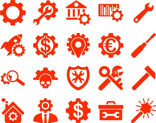Settings Tools Icons Vector — Stock Vector