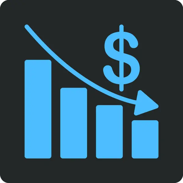 Recession Icon Vector Illustration — Stock Vector