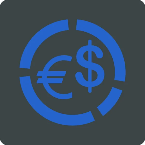 Währungsdiagramm Icon Vektorillustration — Stockvektor