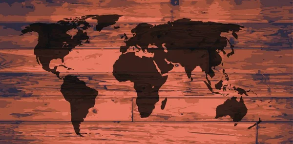 Світова Карта Бренд Графічні Векторні Ілюстрації — стоковий вектор