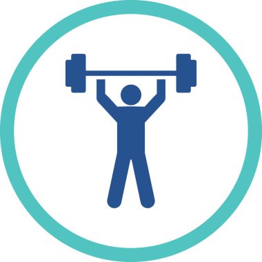 Power lifting icon vector illustration