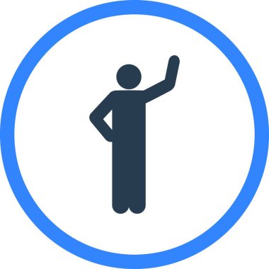 Sigorta simgesi, basit vektör illüstrasyonu 