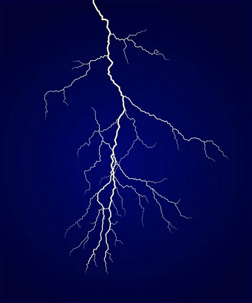 Single Vertical Lightning Graphic Vector Illustration — Stock Vector