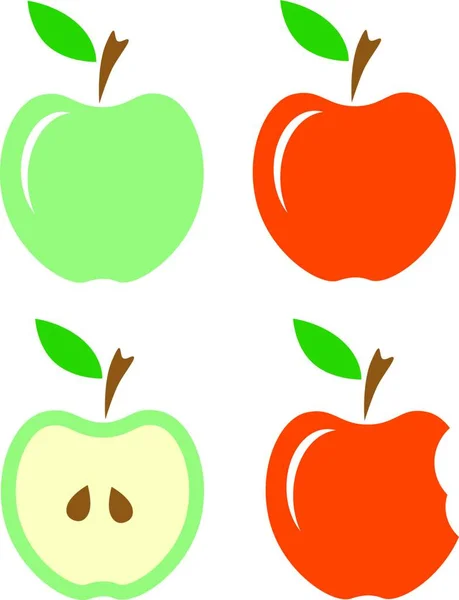 Illustration Des Apfels — Stockvektor