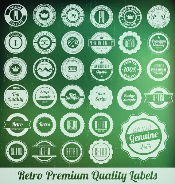 Premium Quality Label Graphic Vector Illustration — Stock Vector