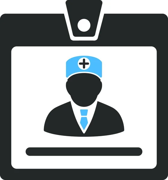 Doctor Badge Icon Vector Illustration — Vector de stock