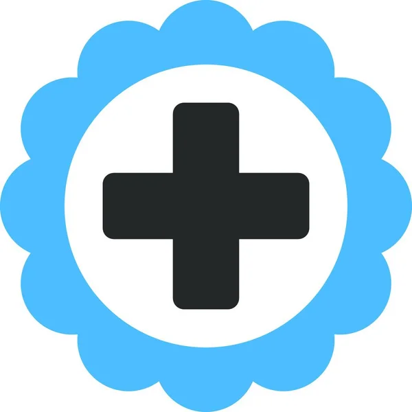 Medical Sticker Icon Vector Illustration — ストックベクタ