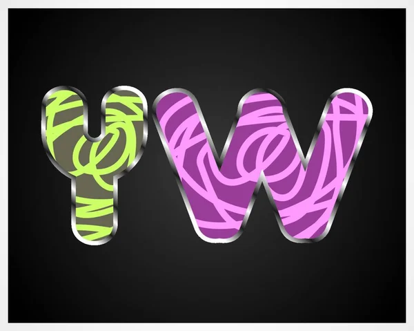Typografie Letters Logo Vector Illustratie — Stockvector