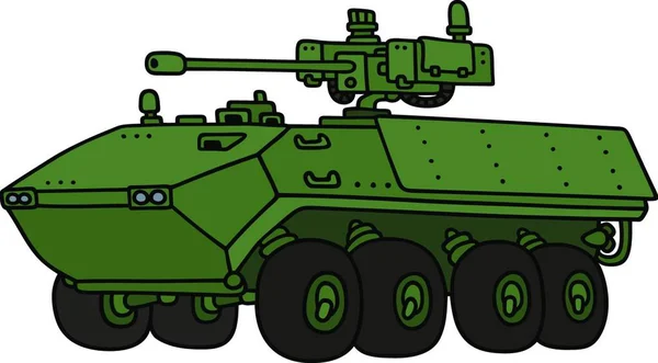 Illustration Wheeled Armoured Vehicle — Stock Vector