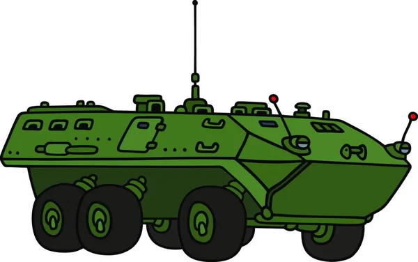 Illustration Des Fahrbaren Truppentransporters — Stockvektor