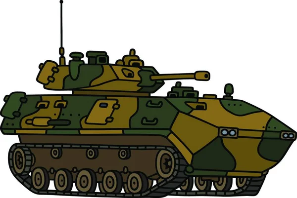履带式装甲车图解 — 图库矢量图片