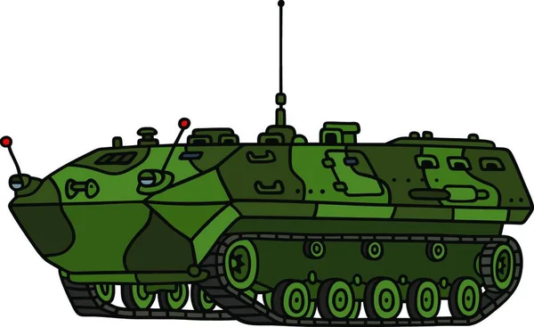 Illustratie Van Tracked Troop Carrier — Stockvector