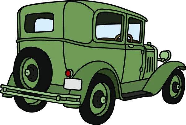 Vintage Military Car Vector Illustration — Stock Vector