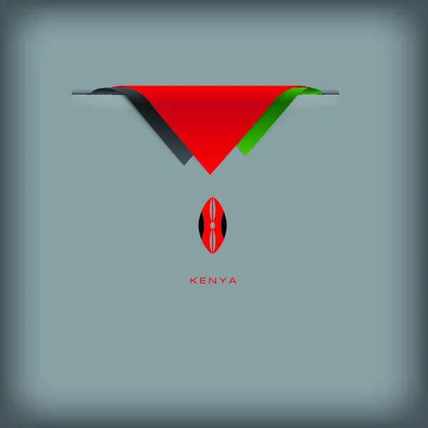 Symboles État Kenya Illustration Vectorielle — Image vectorielle