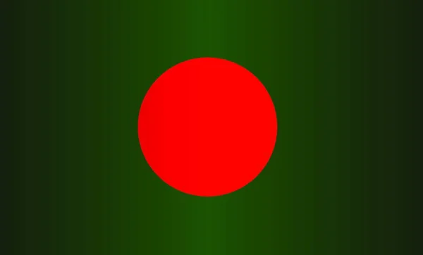 Ілюстрація Національного Прапора Бангладеш — стоковий вектор