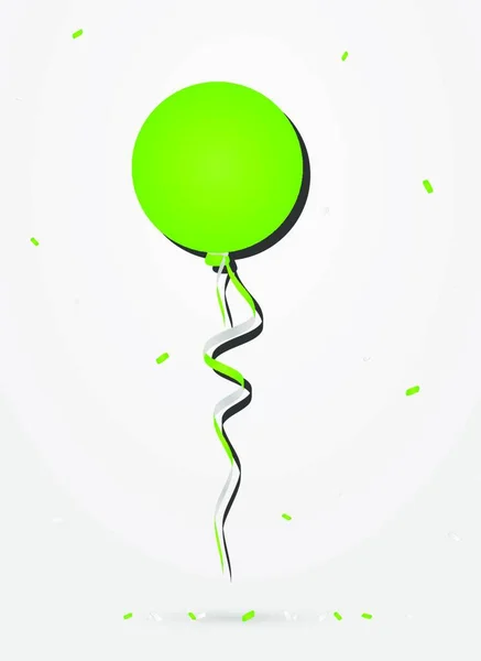 Balloon Confetti Vector Illustration — Stock Vector