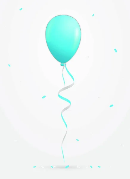 Balão Confete Ilustração Vetorial Gráfica —  Vetores de Stock