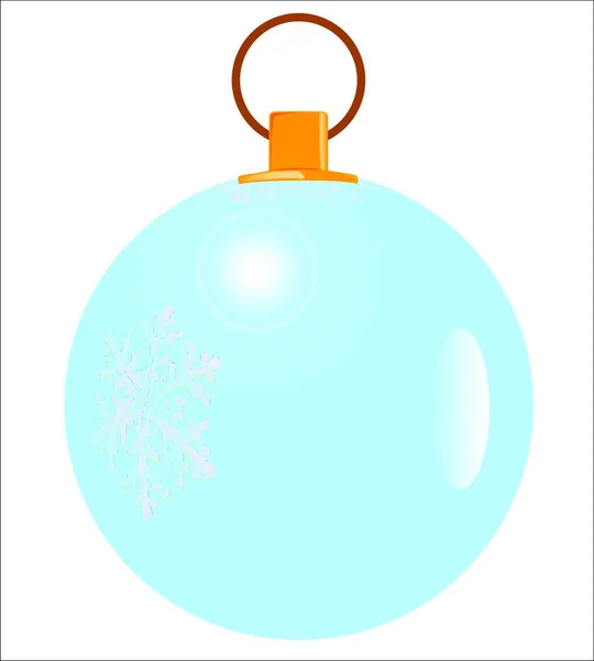 Vektorová Ilustrace Blue Glass Globe — Stockový vektor