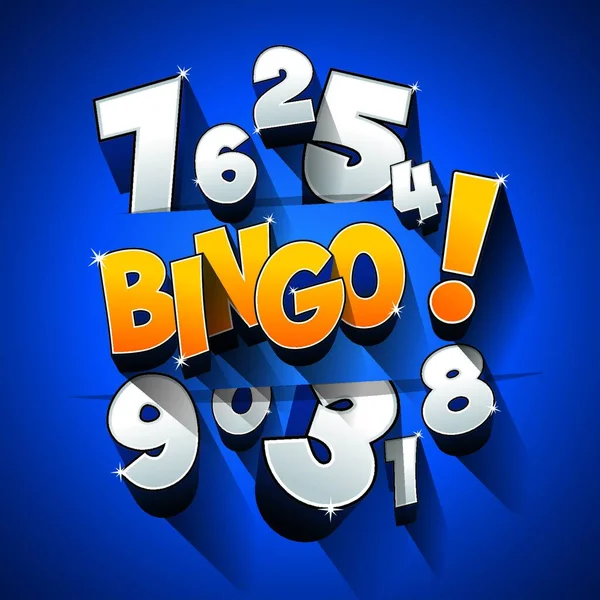 Bingo Símbolo Jackpot Ilustração Vetorial Gráfica — Vetor de Stock