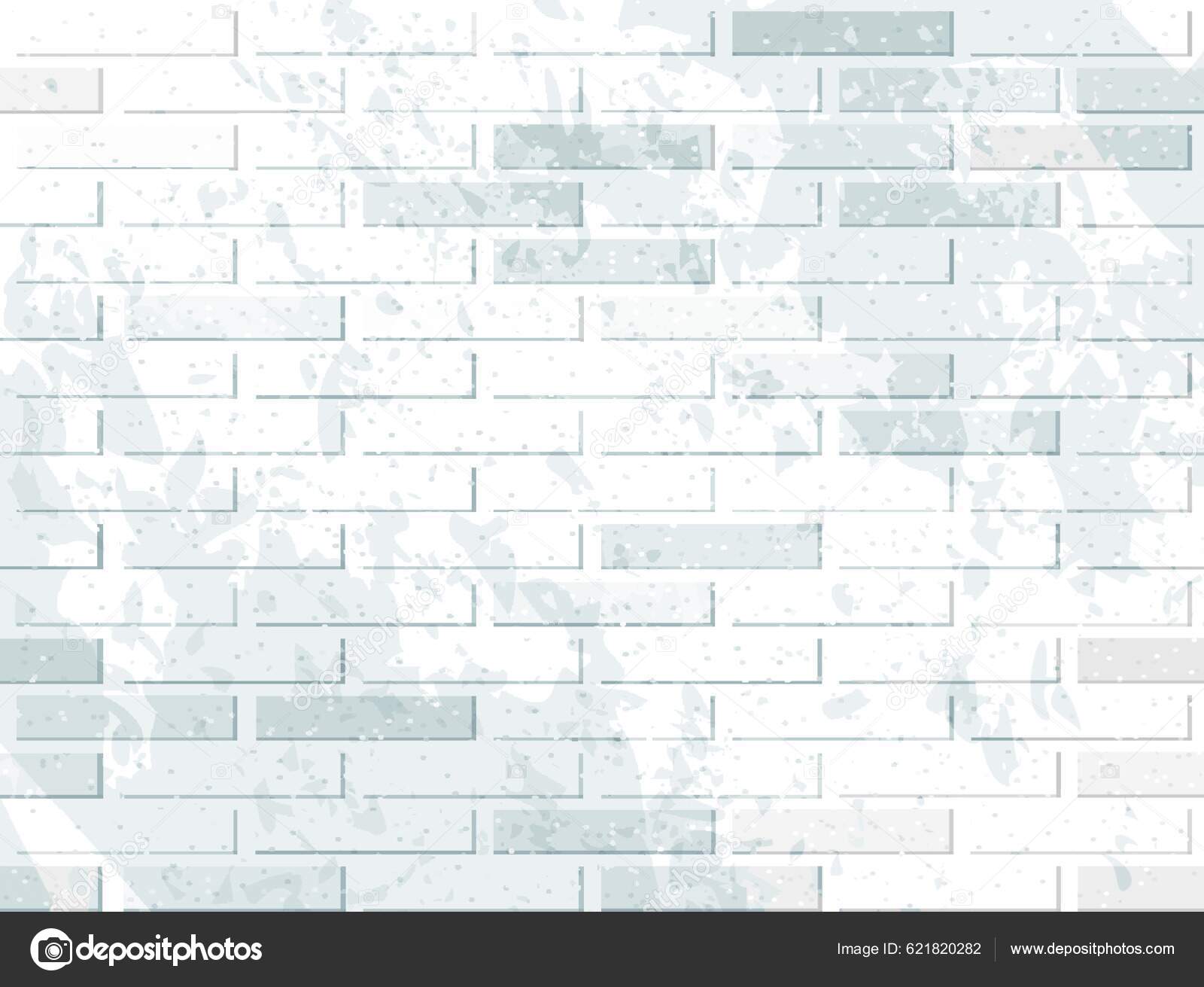 White Brick Wall Graphic Vector Illustration Stock Vector by ©YAY