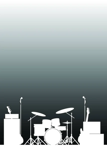 Affiche Live Band Illustration Vectorielle Graphique — Image vectorielle