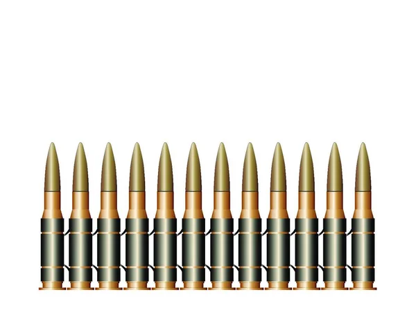 Bullet Belt Grafische Vektorillustration — Stockvektor