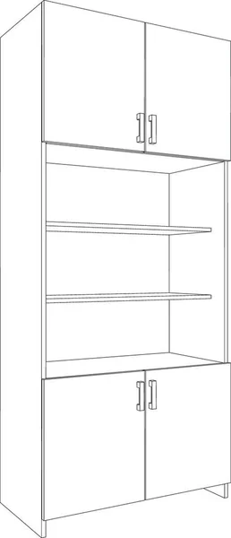 Illustration Vectorielle Cabinet — Image vectorielle