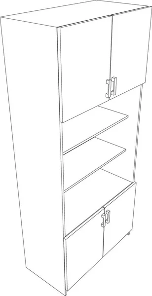 Illustration Des Kabinetts — Stockvektor