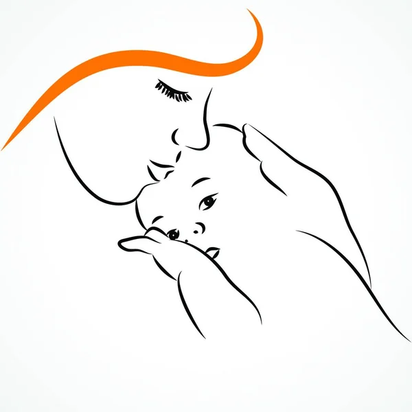 Mother Newborn Vector Illustration — Stock Vector