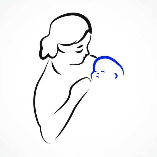 Motherhood Simple Vector Illustration — Stock Vector