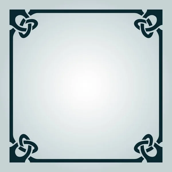 Elegante Keltische Frame Vector Illustratie — Stockvector