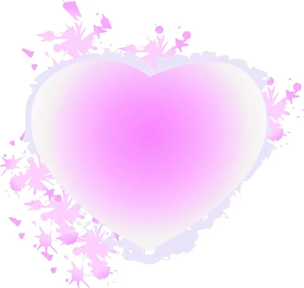 Ροζ Καρδιά Διανυσματική Απεικόνιση — Διανυσματικό Αρχείο
