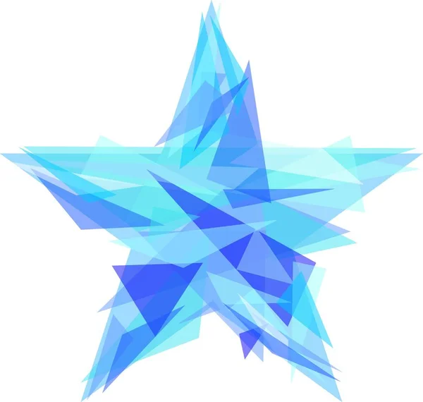 Hvězda Symbol Ikonu Vektorové Ilustrace — Stockový vektor
