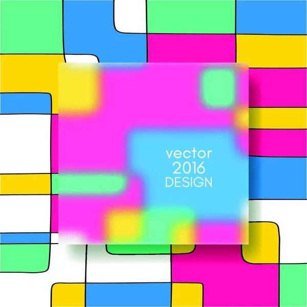 Plantillas Diseño Multicolor Vector Ilustración — Vector de stock