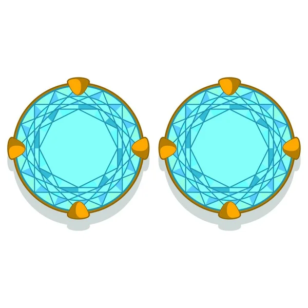 Иллюстрация Diamond Earrings — стоковый вектор
