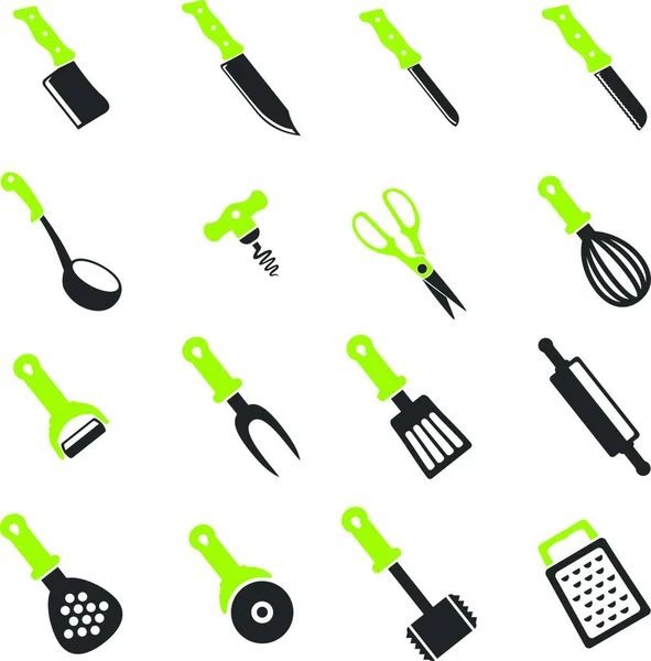 Εργαλεία Κουζίνας Απλή Διανυσματική Απεικόνιση — Διανυσματικό Αρχείο
