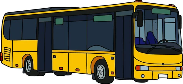 Векторная Иллюстрация Жёлтого Автобуса — стоковый вектор