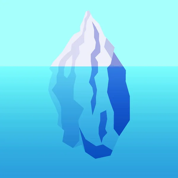 Illustrazione Vettoriale Sfondo Iceberg — Vettoriale Stock