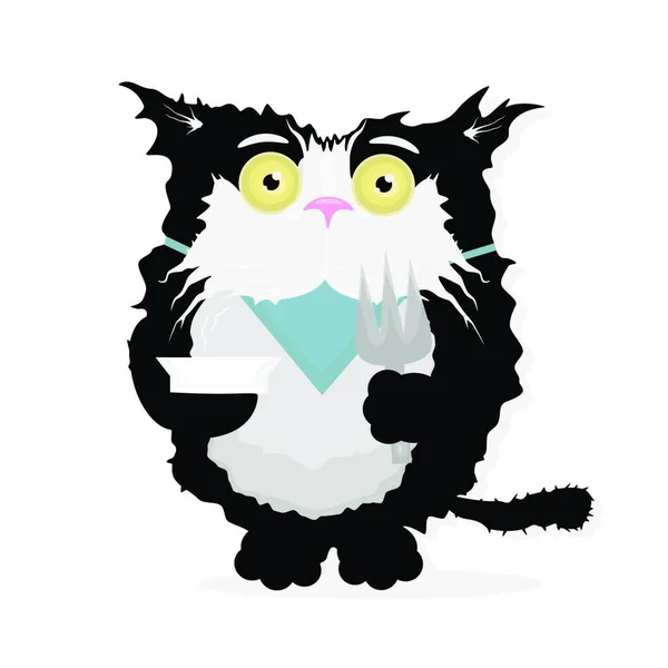 Cat Character Vector Illustration — Stock Vector